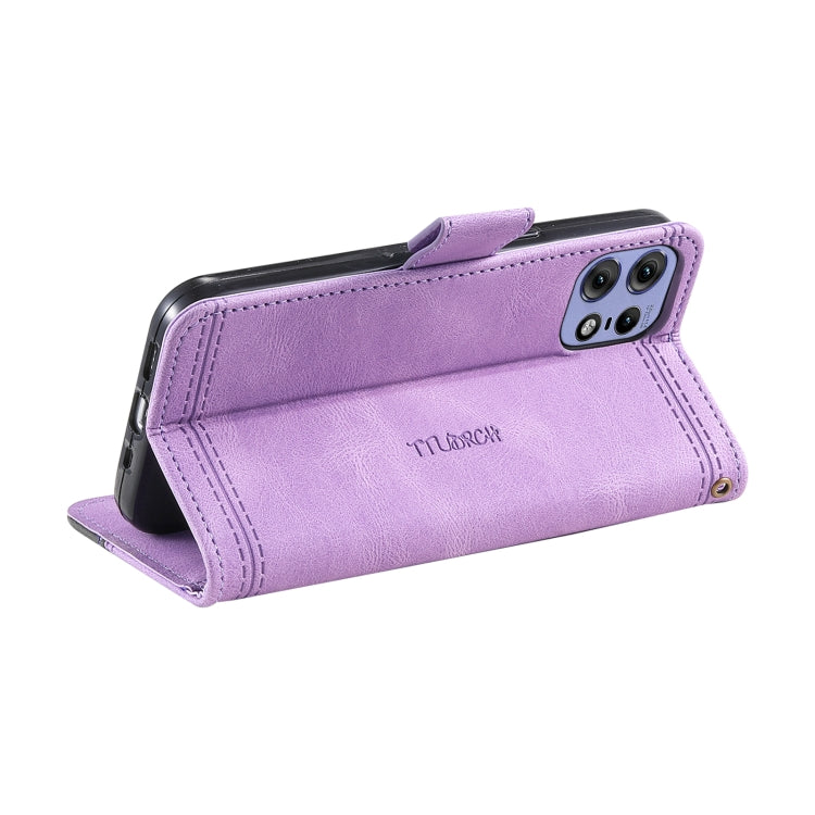 For Motorola Edge 50 Pro TTUDRCH Embossed Line Splicing Leather Phone Case
