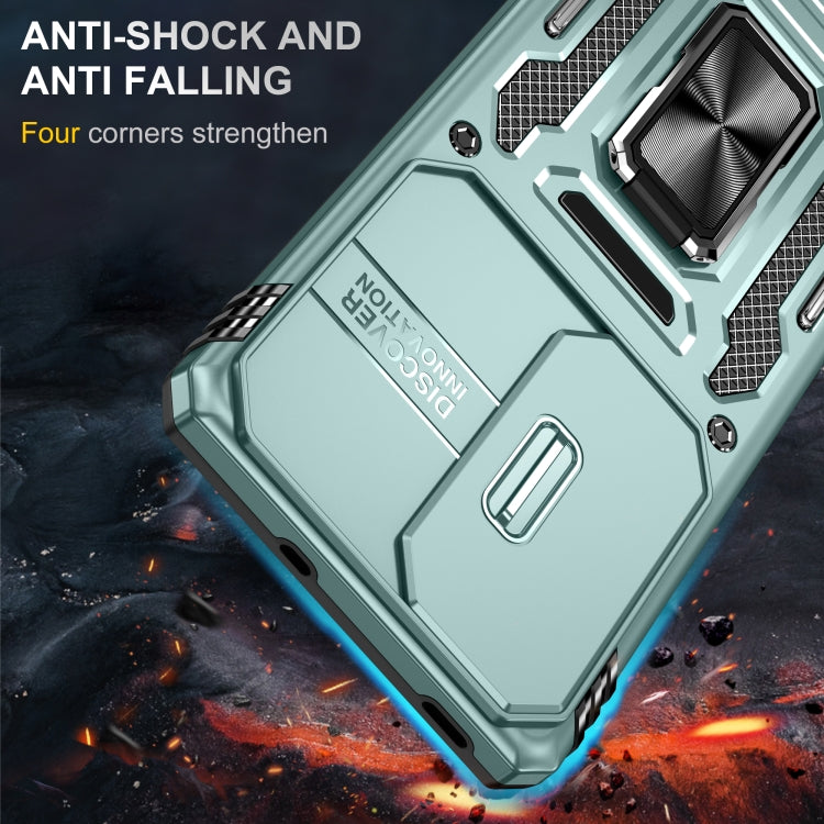 For OPPO Reno10 Global Armor PC + TPU Camera Shield Phone Case