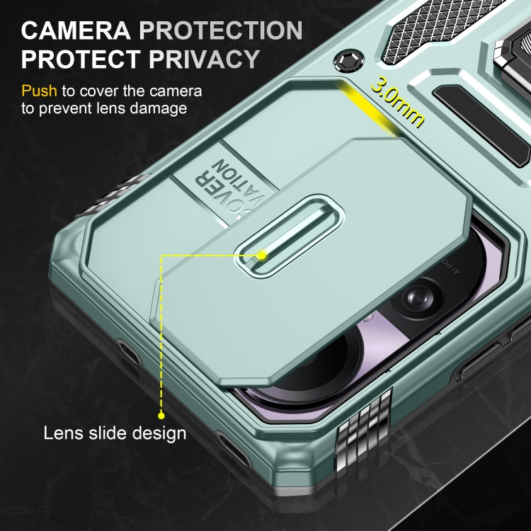 For OPPO Reno10 Global Armor PC + TPU Camera Shield Phone Case