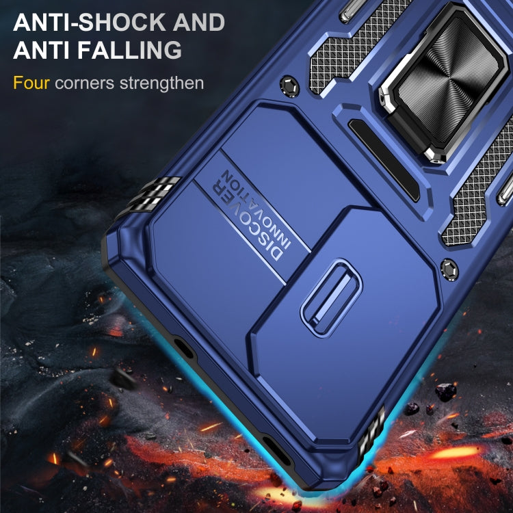 For OPPO Reno10 Global Armor PC + TPU Camera Shield Phone Case