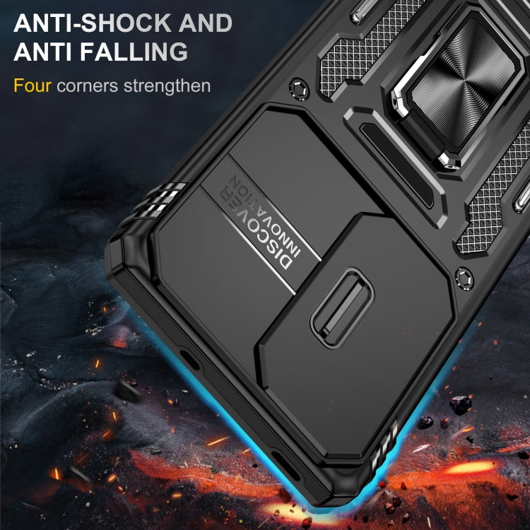 For OPPO Reno10 Global Armor PC + TPU Camera Shield Phone Case