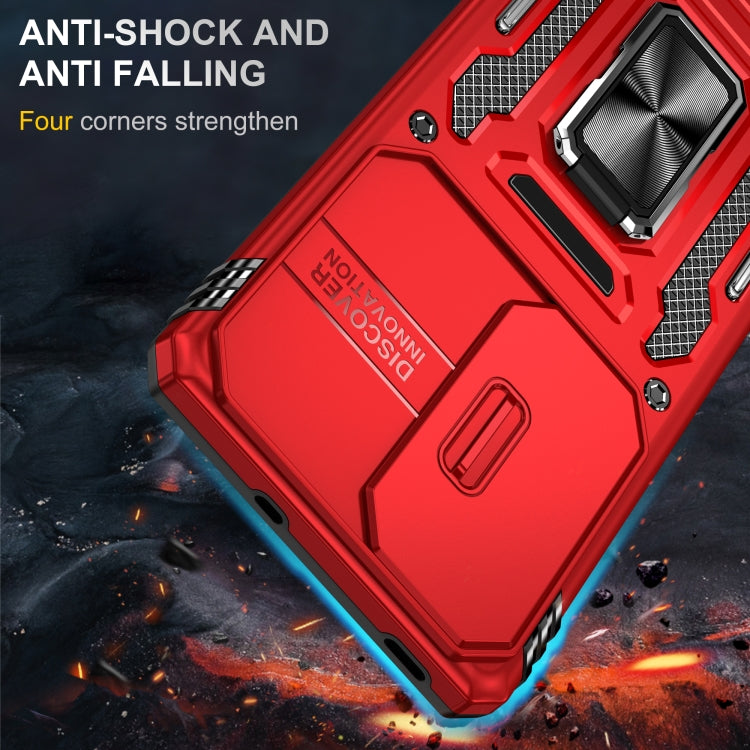 For OPPO Reno10 Global Armor PC + TPU Camera Shield Phone Case