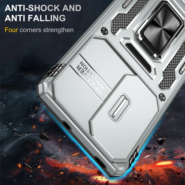 For OPPO Reno10 Global Armor PC + TPU Camera Shield Phone Case
