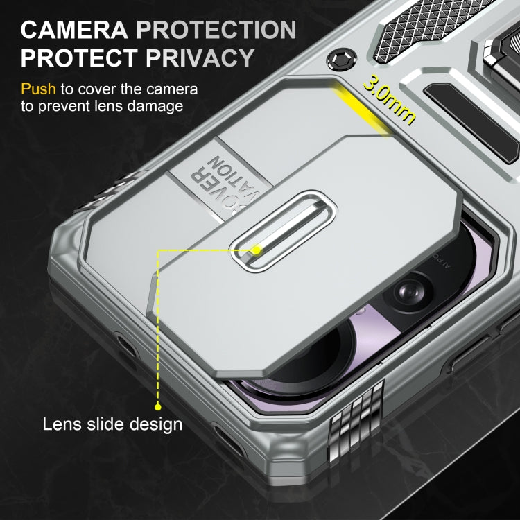For OPPO Reno10 Global Armor PC + TPU Camera Shield Phone Case