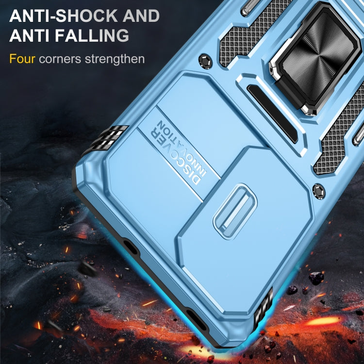 For OPPO Reno10 Global Armor PC + TPU Camera Shield Phone Case