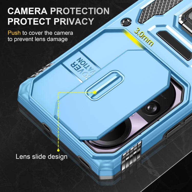 For OPPO Reno10 Global Armor PC + TPU Camera Shield Phone Case