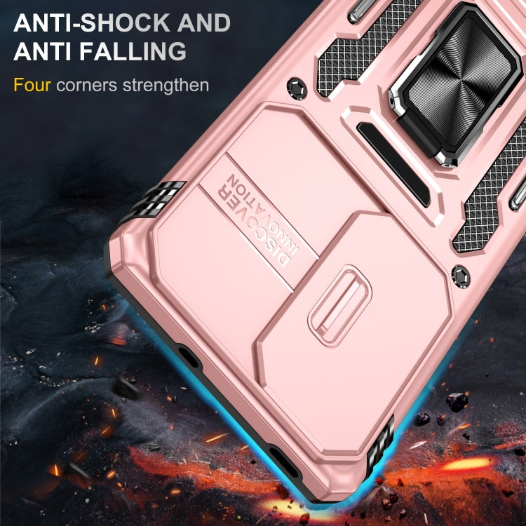 For OPPO Reno10 Global Armor PC + TPU Camera Shield Phone Case
