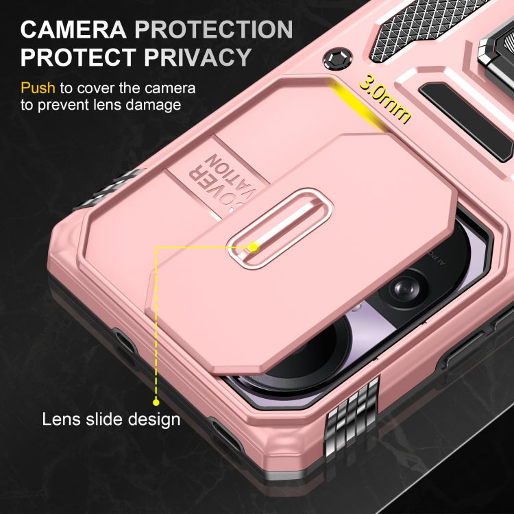 For OPPO Reno10 Global Armor PC + TPU Camera Shield Phone Case