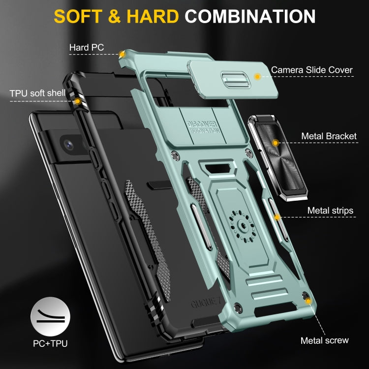 For Google Pixel 9/9 Pro Armor PC + TPU Camera Shield Phone Case