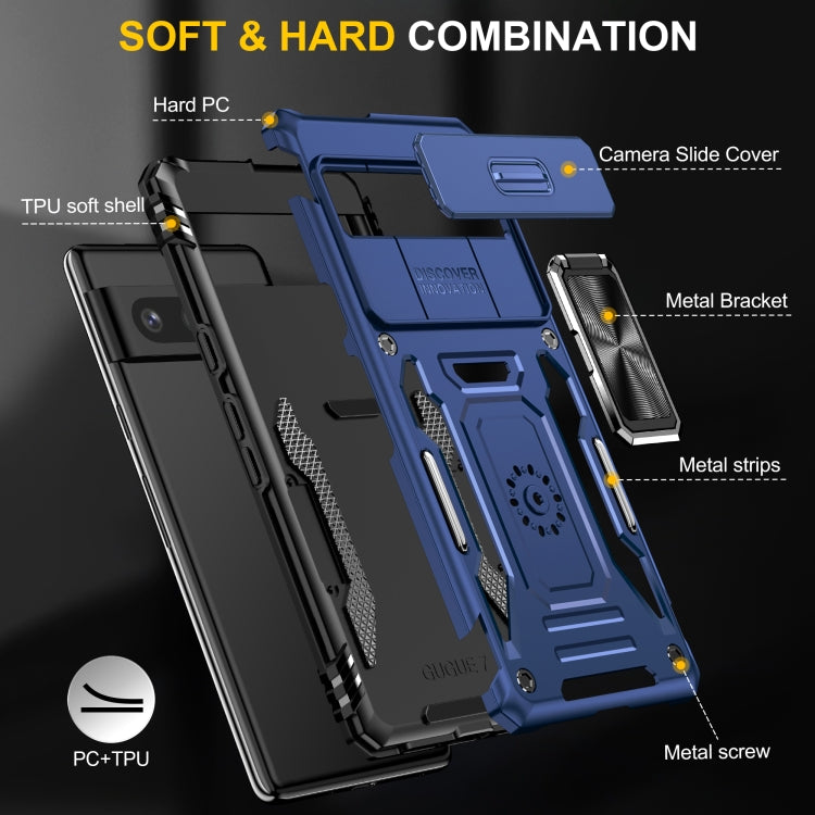 For Google Pixel 9/9 Pro Armor PC + TPU Camera Shield Phone Case