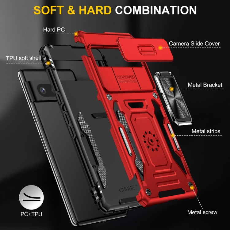 For Google Pixel 9/9 Pro Armor PC + TPU Camera Shield Phone Case