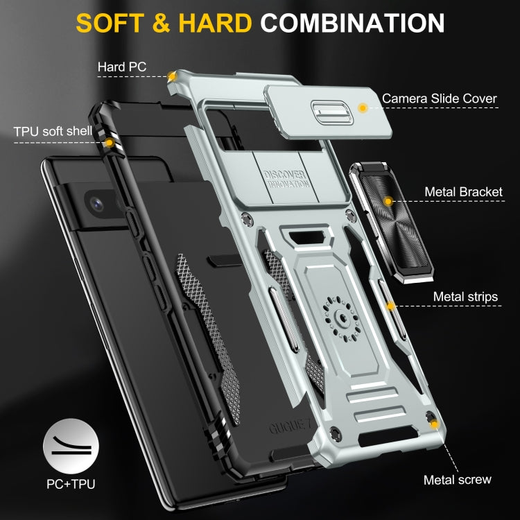 For Google Pixel 9/9 Pro Armor PC + TPU Camera Shield Phone Case