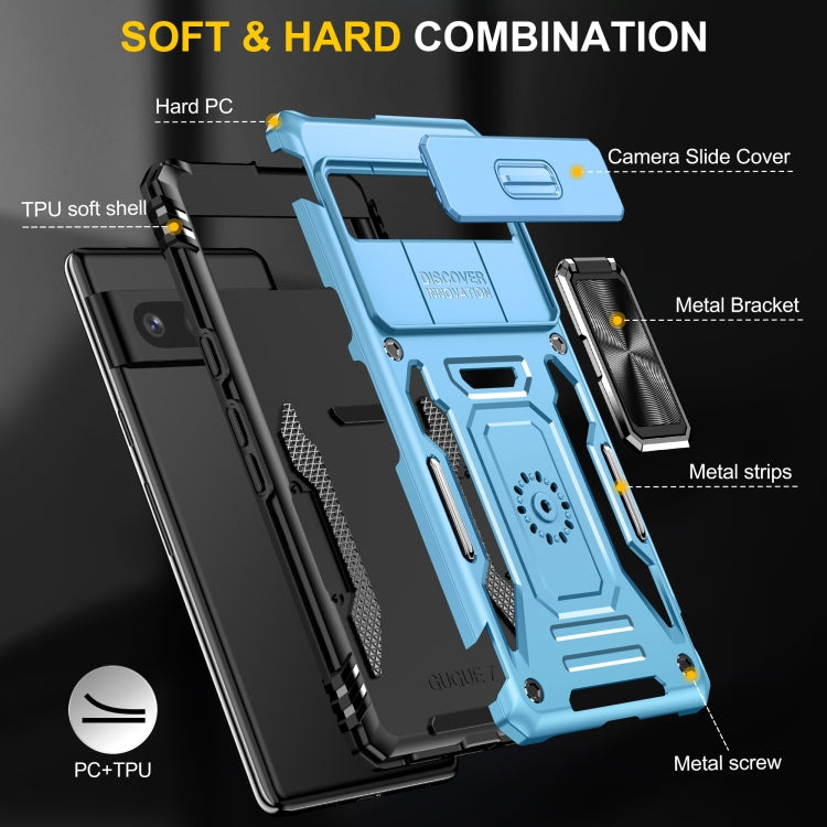 For Google Pixel 9/9 Pro Armor PC + TPU Camera Shield Phone Case