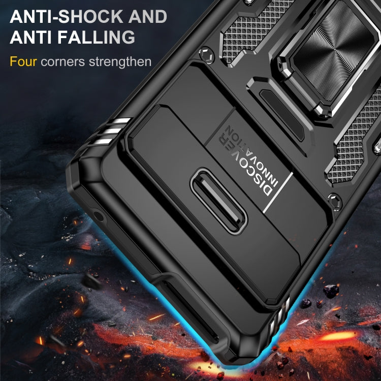For Google Pixel 9 Pro XL 6.8 Armor PC + TPU Camera Shield Phone Case