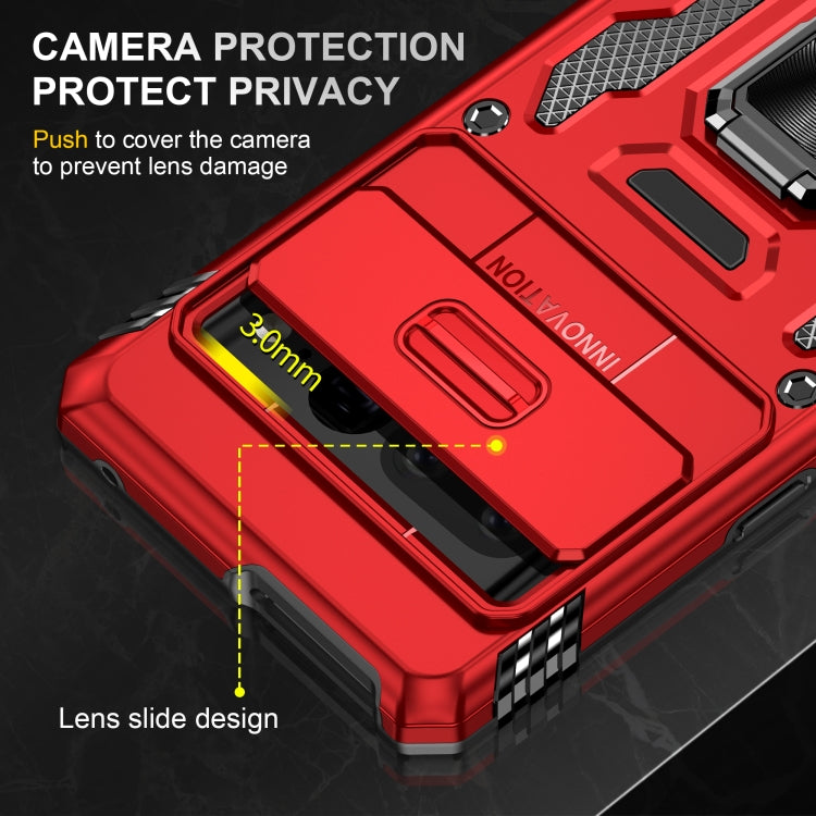 For Google Pixel 9 Pro XL 6.8 Armor PC + TPU Camera Shield Phone Case