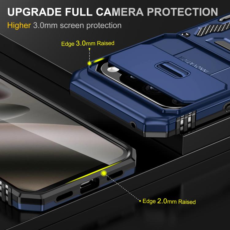 For Google Pixel 11 Pro / 10 / 10 Pro Armor PC + TPU Camera Shield Phone Case