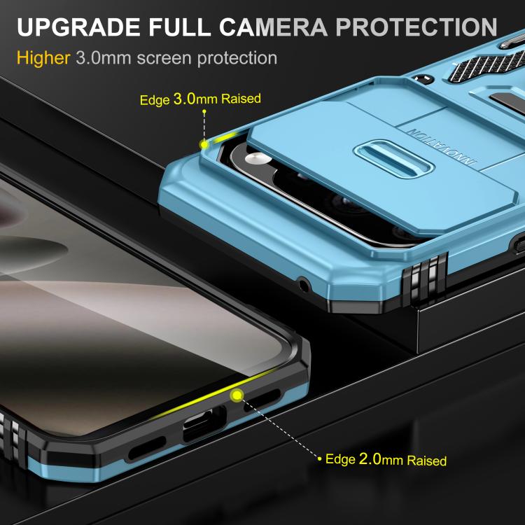 For Google Pixel 11 Pro / 10 / 10 Pro Armor PC + TPU Camera Shield Phone Case