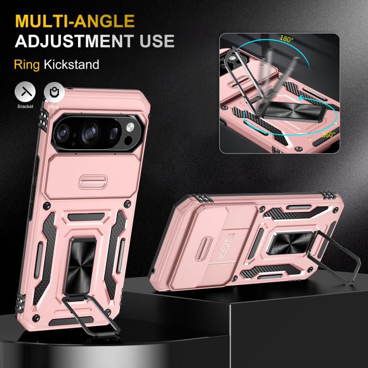 For Google Pixel 11 Pro / 10 / 10 Pro Armor PC + TPU Camera Shield Phone Case