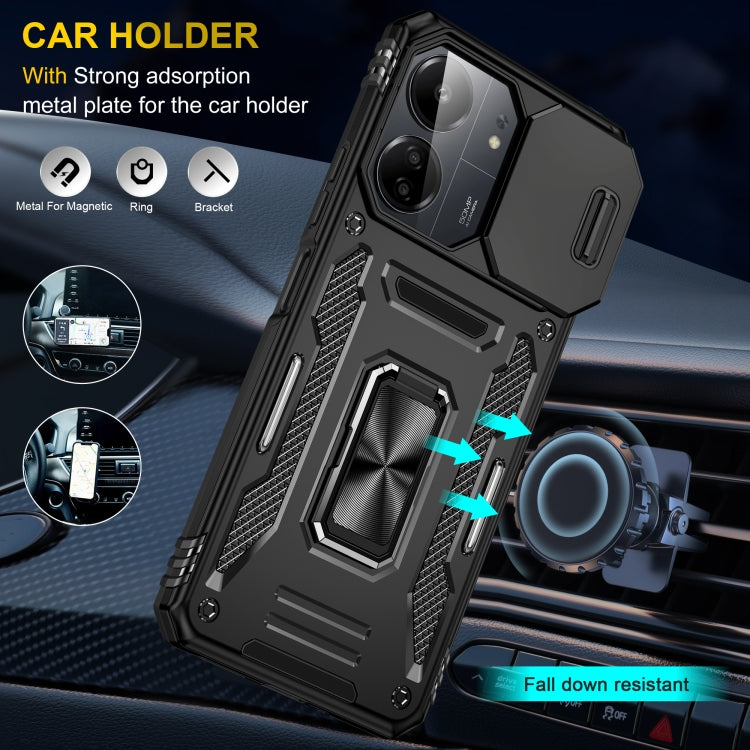 For Xiaomi Poco X6 Pro/Redmi K70E Armor PC + TPU Camera Shield Phone Case