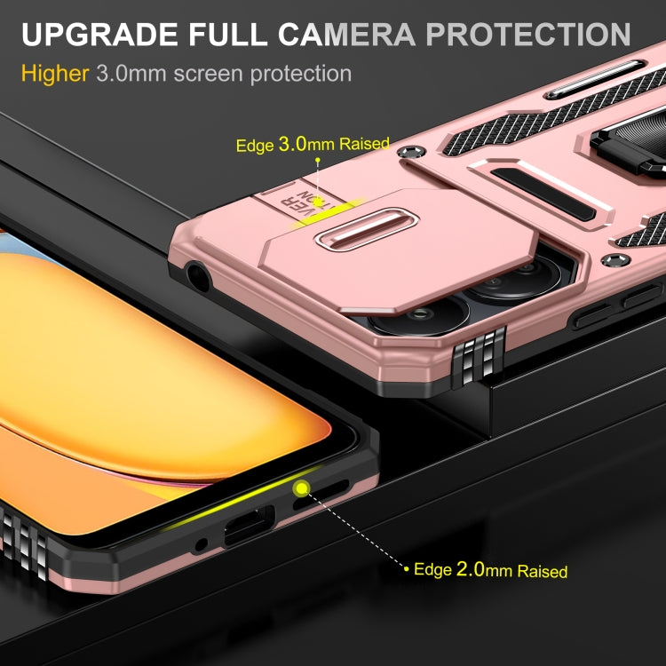 For Xiaomi Poco C65/Redmi 13C Armor PC + TPU Camera Shield Phone Case