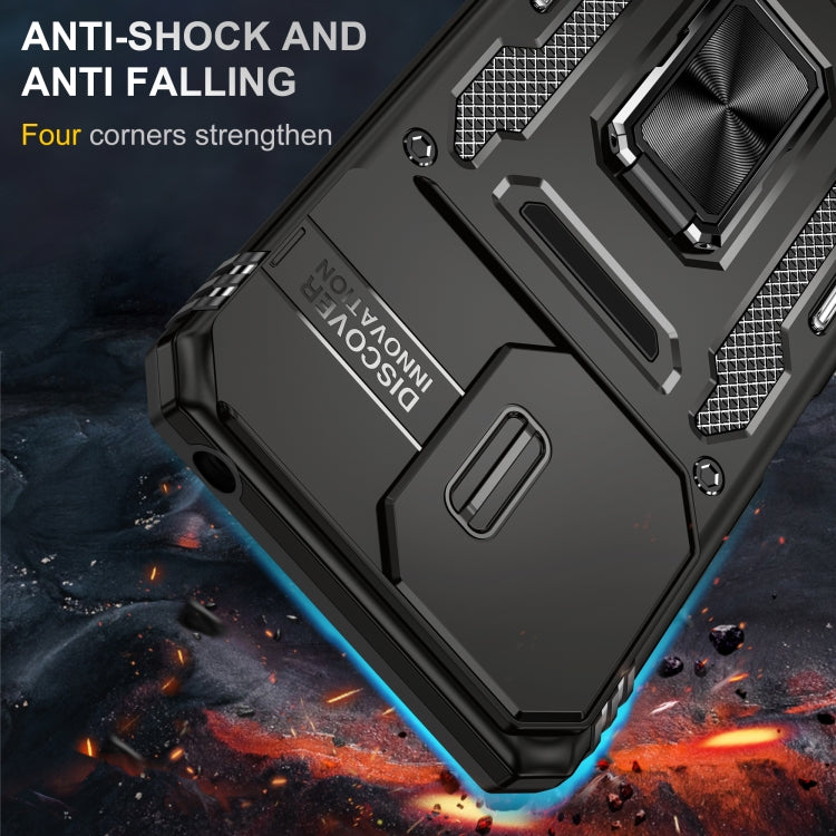For Xiaomi Redmi Note 13 Pro 4G Armor PC + TPU Camera Shield Phone Case