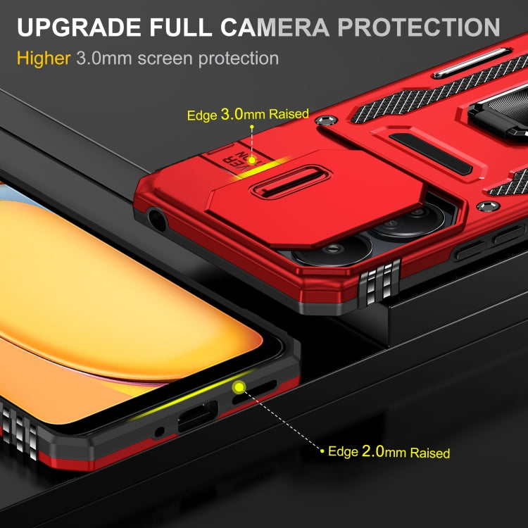For Xiaomi Redmi Note 13 Pro 4G Armor PC + TPU Camera Shield Phone Case