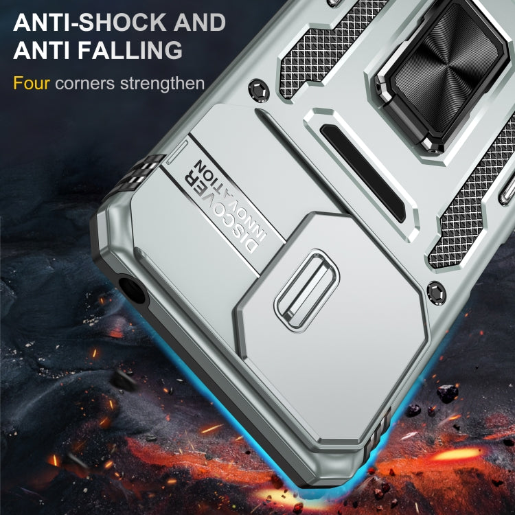 For Xiaomi Redmi Note 13 Pro 4G Armor PC + TPU Camera Shield Phone Case