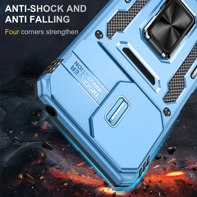 For Xiaomi Redmi Note 13 Pro 4G Armor PC + TPU Camera Shield Phone Case