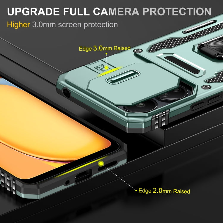 For Xiaomi Poco X6/Redmi Note 13 Pro 5G Armor PC + TPU Camera Shield Phone Case