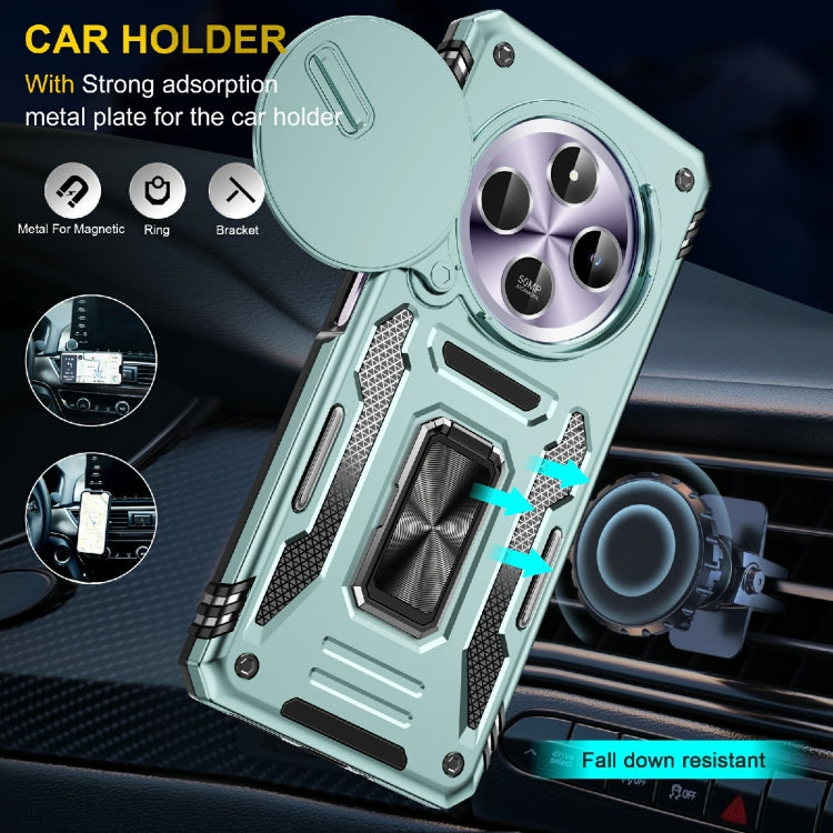For Redmi 14C Armor PC + TPU Camera Shield Phone Case