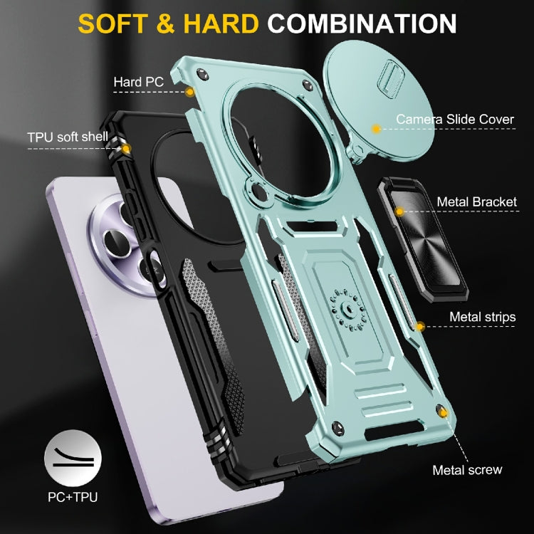 For Redmi 14C Armor PC + TPU Camera Shield Phone Case