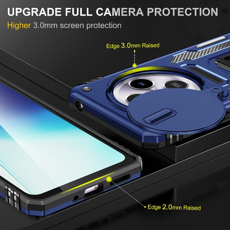 For Redmi 14C Armor PC + TPU Camera Shield Phone Case