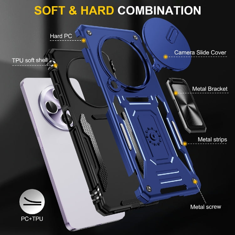 For Redmi 14C Armor PC + TPU Camera Shield Phone Case
