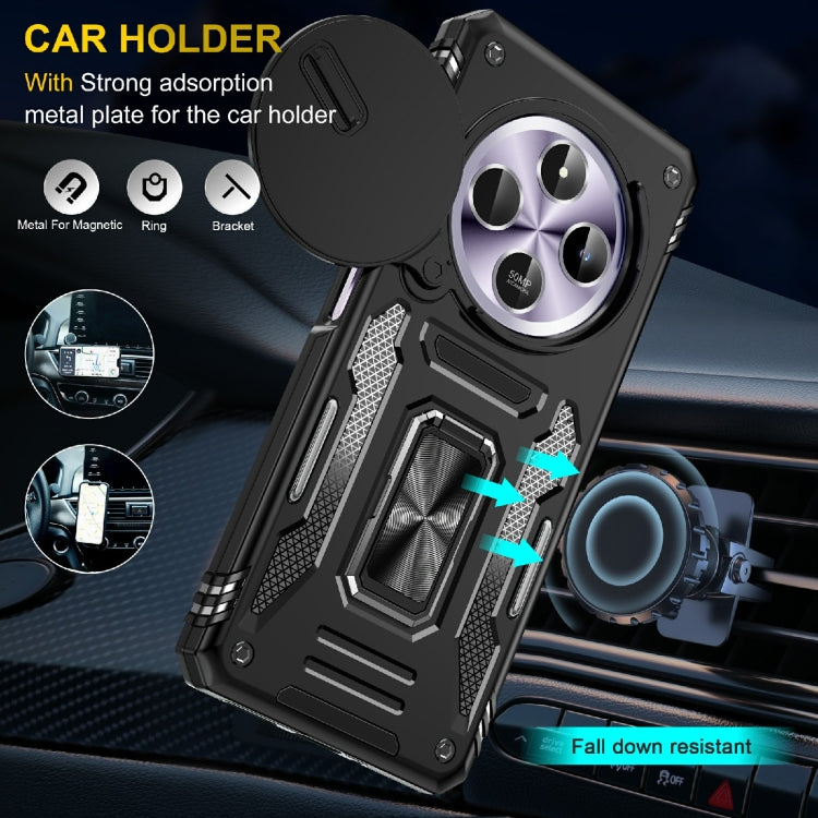 For Redmi 14C Armor PC + TPU Camera Shield Phone Case