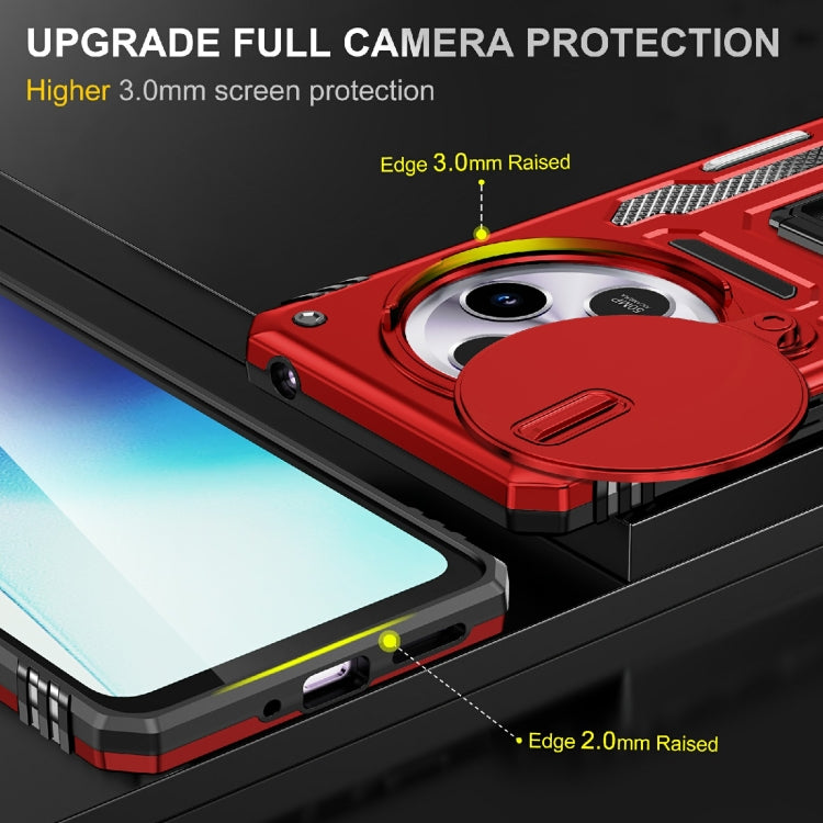 For Redmi 14C Armor PC + TPU Camera Shield Phone Case