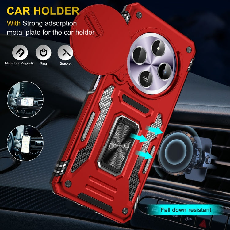 For Redmi 14C Armor PC + TPU Camera Shield Phone Case