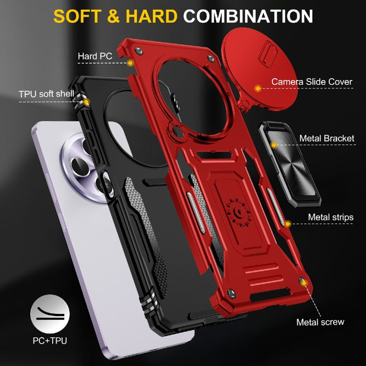 For Redmi 14C Armor PC + TPU Camera Shield Phone Case