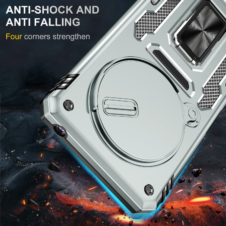 For Redmi 14C Armor PC + TPU Camera Shield Phone Case