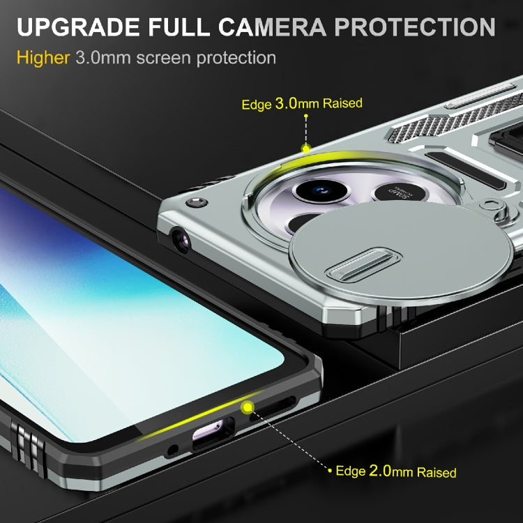For Redmi 14C Armor PC + TPU Camera Shield Phone Case