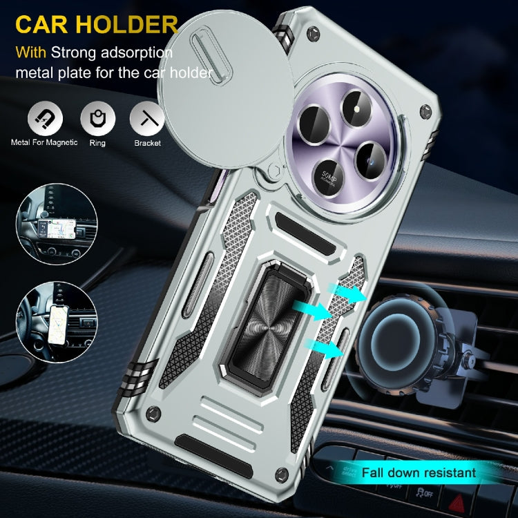 For Redmi 14C Armor PC + TPU Camera Shield Phone Case