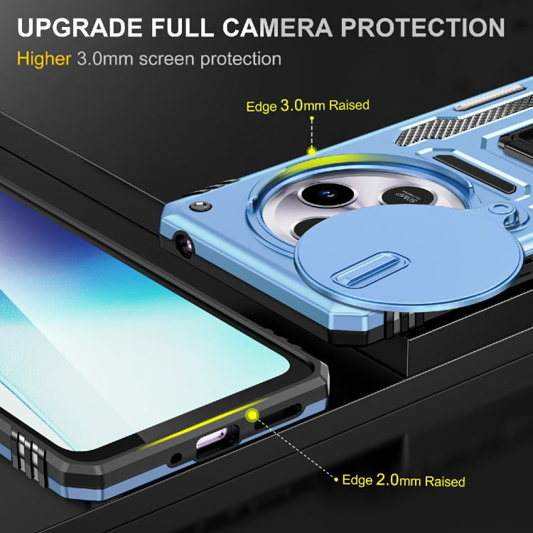 For Redmi 14C Armor PC + TPU Camera Shield Phone Case