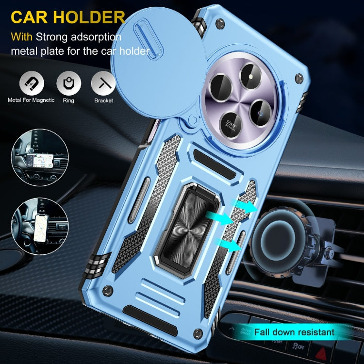 For Redmi 14C Armor PC + TPU Camera Shield Phone Case