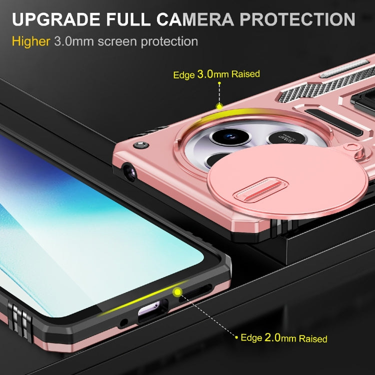 For Redmi 14C Armor PC + TPU Camera Shield Phone Case