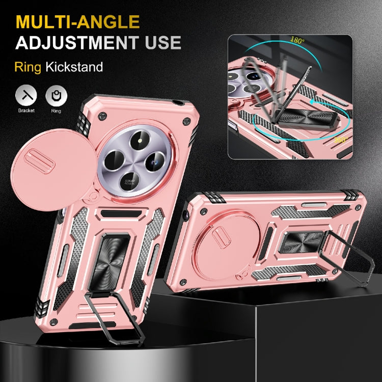 For Redmi 14C Armor PC + TPU Camera Shield Phone Case