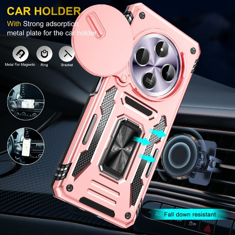 For Redmi 14C Armor PC + TPU Camera Shield Phone Case