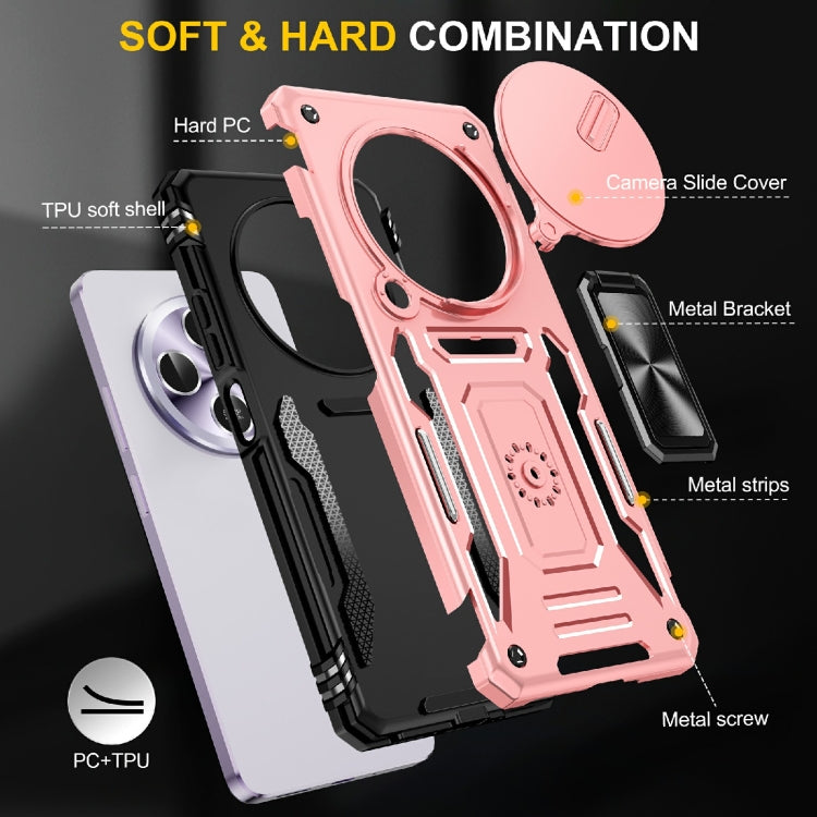 For Redmi 14C Armor PC + TPU Camera Shield Phone Case