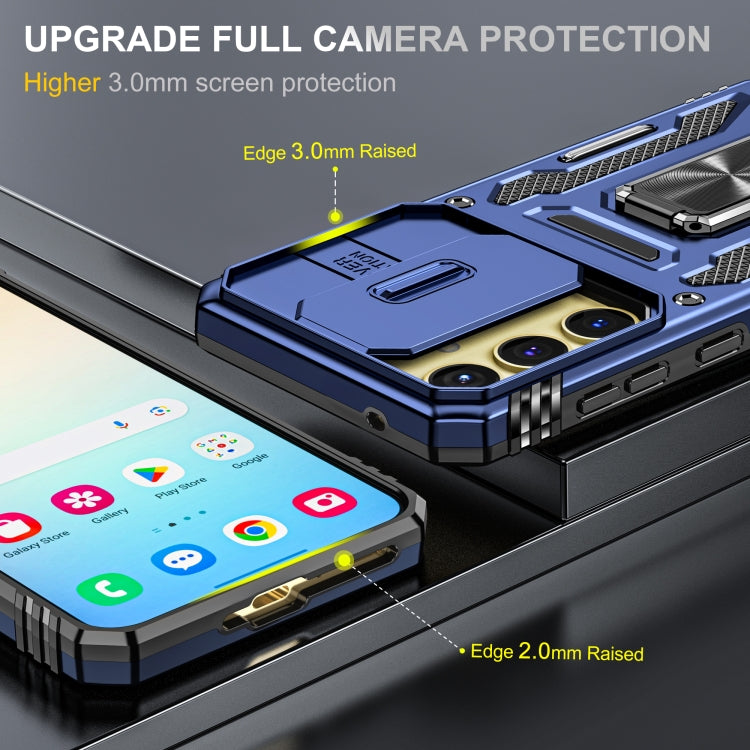 For Samsung Galaxy A25 5G Armor PC + TPU Camera Shield Phone Case