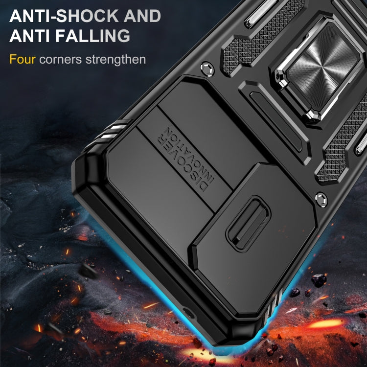 For Samsung Galaxy A25 5G Armor PC + TPU Camera Shield Phone Case