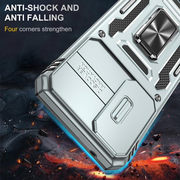 For Samsung Galaxy A25 5G Armor PC + TPU Camera Shield Phone Case