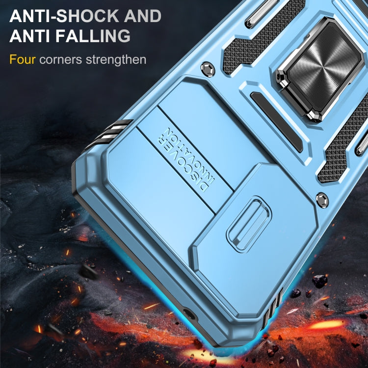 For Samsung Galaxy A25 5G Armor PC + TPU Camera Shield Phone Case